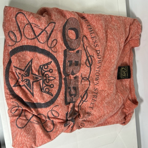 Obey Women's T-Shirt Obey Burnt Orange Size S NWOT - Picture 2 of 3